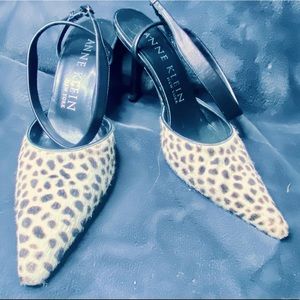 Anne Klein leopard print heels